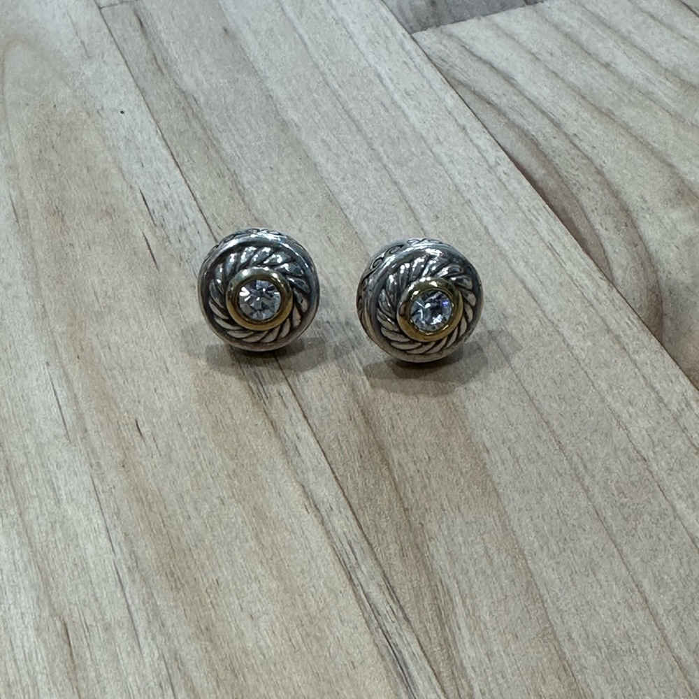 Brighton Gold & Silver Stud Earrings